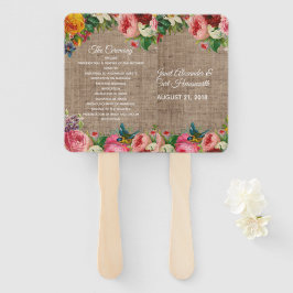 Abanico Ventilador del programa Flores y Bodas Burlap