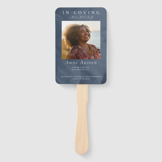 Abanico Ventilador del Programa Funeral (Anverso)