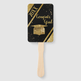 Abanico ventilador elegante de mano de graduación