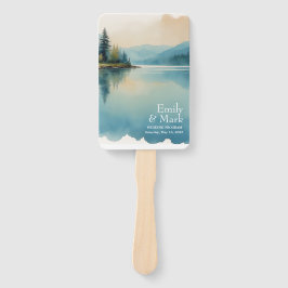 Abanico Ventilador Hand Hand del Programa Pine tree Lake