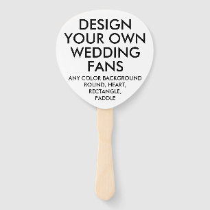 Abanico VENTILADORES BODAS DE ECRU DE PADDLE Personalizado