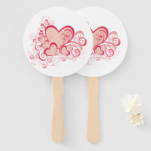 Abanico Ventiladores de mano el día de San Valentín