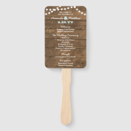 Abanico Ventiladores del programa de bodas Aqua de Barnwoo