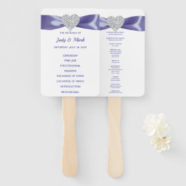 Abanico Ventiladores del programa de bodas cardíacas con d