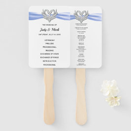 Abanico Ventiladores del programa de bodas de cisne platea