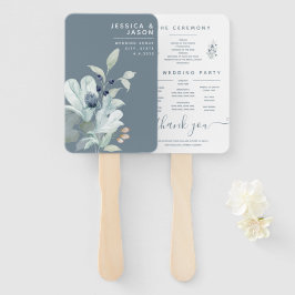 Abanico Ventiladores del programa Floral Dusty Blue Waterc