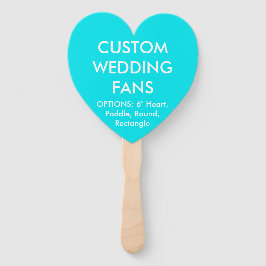 Abanico VENTILADORES personalizados BODAS TURQUÍES