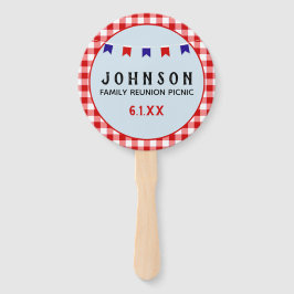 Abanico Verano de manteles rojo de Reunión de Picnic