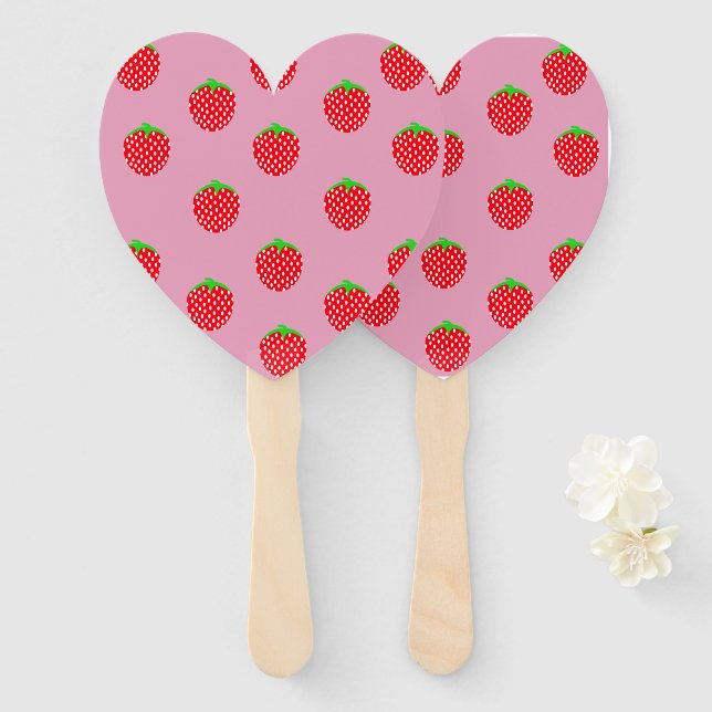 Abanico Verano Hermoso de Frutas (Anverso y reverso)