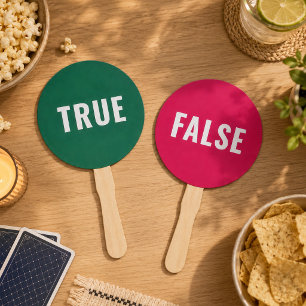 Abanico ¿Verdadero o Falso? Almohadillas de juego Juegos