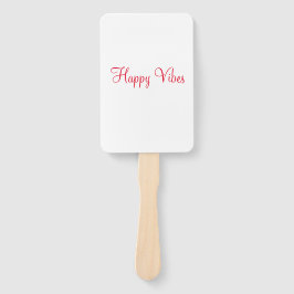 Abanico Vibes felices rojas vacaciones simple y mínima cal