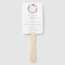 Abanico Vibrante Casual Magenta Violet Yellow