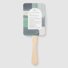 Abanico Vidrio oceánico costero | Programa de bodas