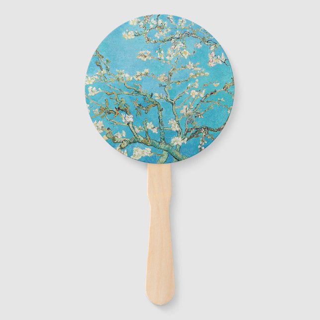 Abanico Vincent van Gogh - Flor de Almendro (Anverso)
