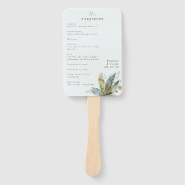 Abanico Vinos románticos Programa mínimo de azul verde de 