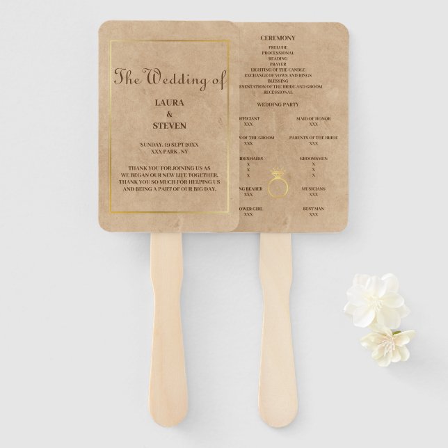 Abanico Vintage Hand (Anverso y reverso)