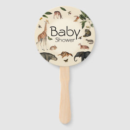 Abanico Vintage Jungle Baby Shower