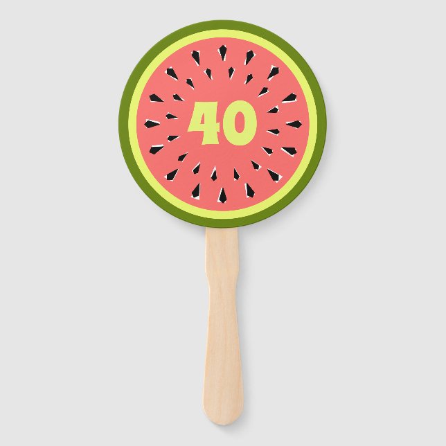 Abanico Watermelon Pink Age 40 (Anverso)