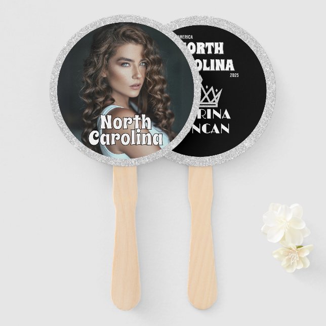 Abanico Waver del ventilador del concurso Silver Glitz 10- (Anverso y reverso)