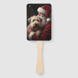 Abanico Wheaton Terrier Con Navidades festivos de Santa Cl