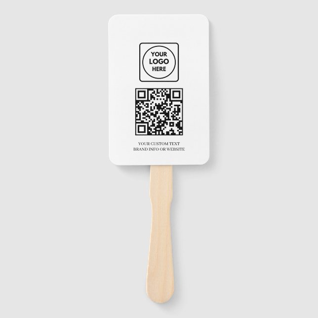 Abanico White QR | Professional Business Logo Design (Anverso)