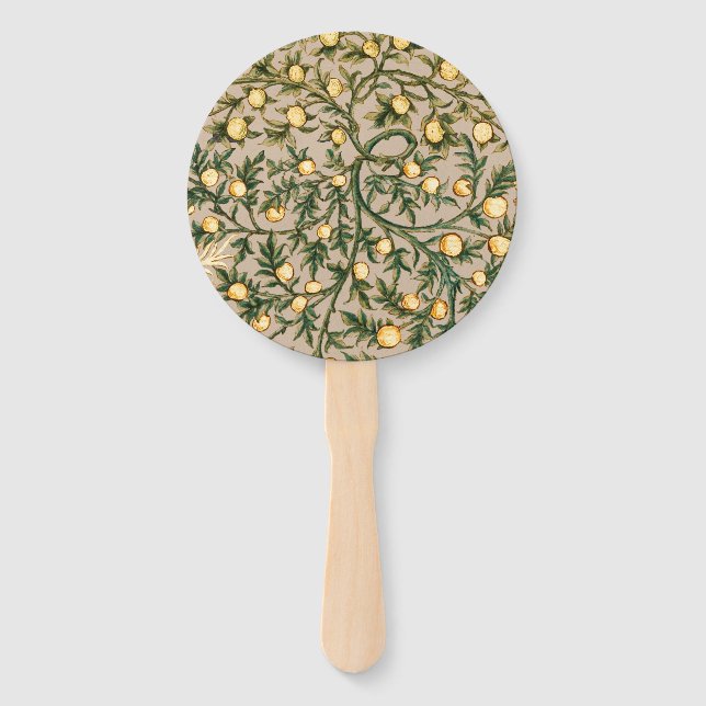 Abanico William Morris Floral Fruit Garden Flower Classic (Anverso)