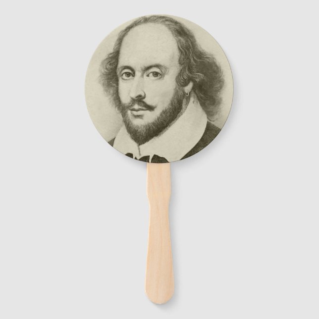 Abanico William Shakespeare el ventilador de la barba (Reverso)