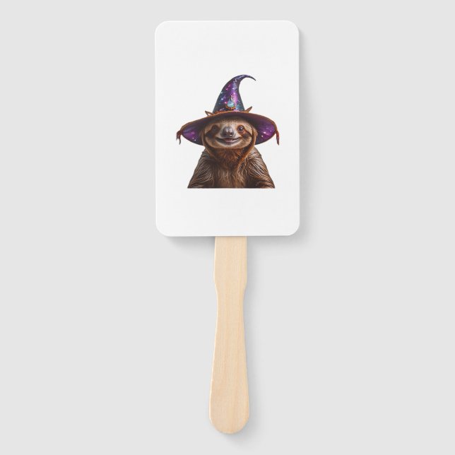 Abanico Witch Sloth Halloween trick or treat spooky pumpki (Anverso)