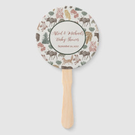 Abanico Woodland Animal Baby Shower