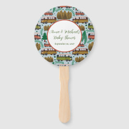 Abanico Woodland Camper Baby Shower