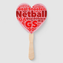 Abanico World Art Ball Design Netball Heart