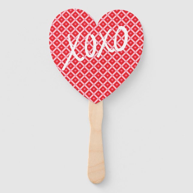 Abanico XOXO El día de San Valentín Cuto (Anverso)