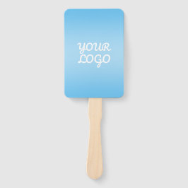 Abanico Your Logo & Modern Simple Ombre | Light Blue