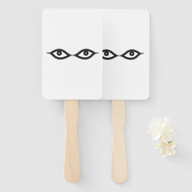 Abanico Zipper Eyes (Anverso y reverso)