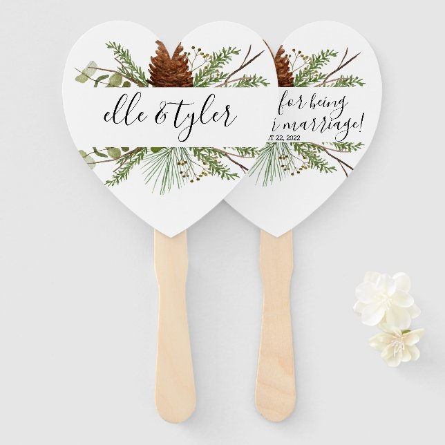 Abanicos de mano personalizados para bodas (Anverso y reverso)