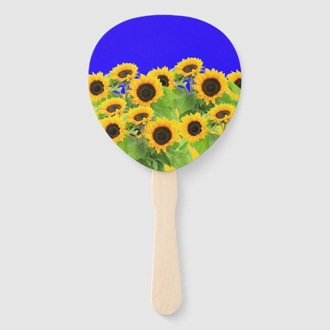 Abanicos de Manos de Girasoles (Anverso)