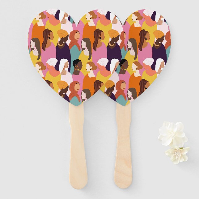 Abanicos del Día de la Madre (Anverso y reverso)