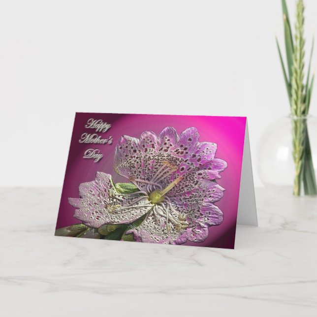 Abberant Foxglove, tarjeta del día de la madre (Anverso)