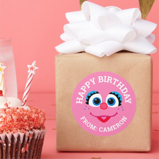 Abby Cadabby Face | Etiqueta de regalo de cumpleañ (Fiesta)