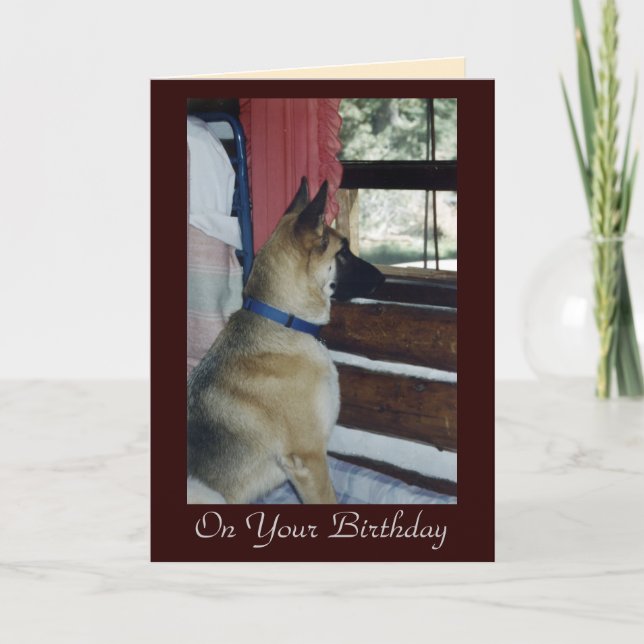 Abby espera la tarjeta de cumpleaños (Anverso)