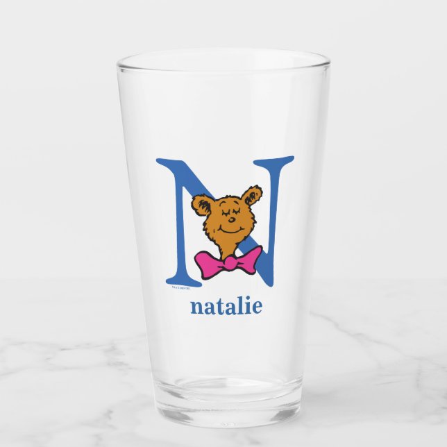 ABC del Dr. Seuss: Carta N - Azul | Añadir su nomb (Anverso)