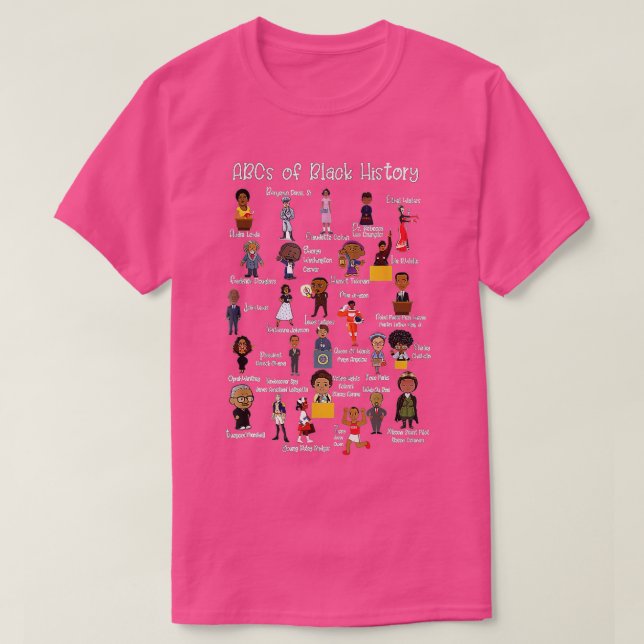 ABCs de la camiseta del Mes de la Historia Negra H (Diseño del anverso)