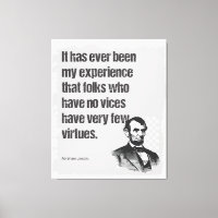 Abe Lincoln Vice & Virtue Cita Arte