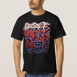 abecedario de graffiti Camiseta