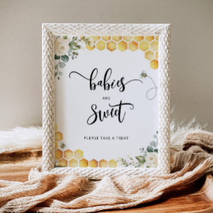 Abeja acuarela Los bebés son Posters dulces