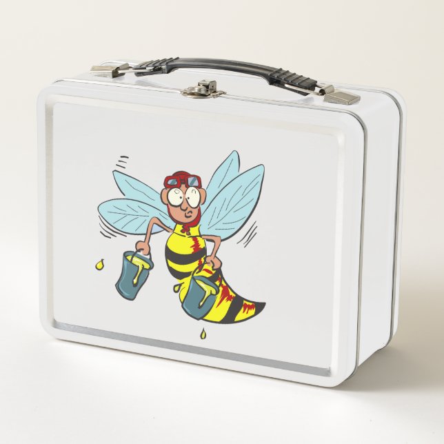 Abeja avispada con dos cubos de miel (Anverso)