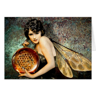 Abeja azul observada oscuridad Fae