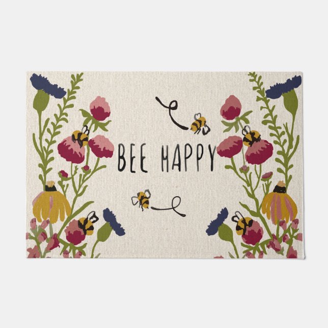 Abeja con alfombra de flores, Regalos de amantes d (Anverso)