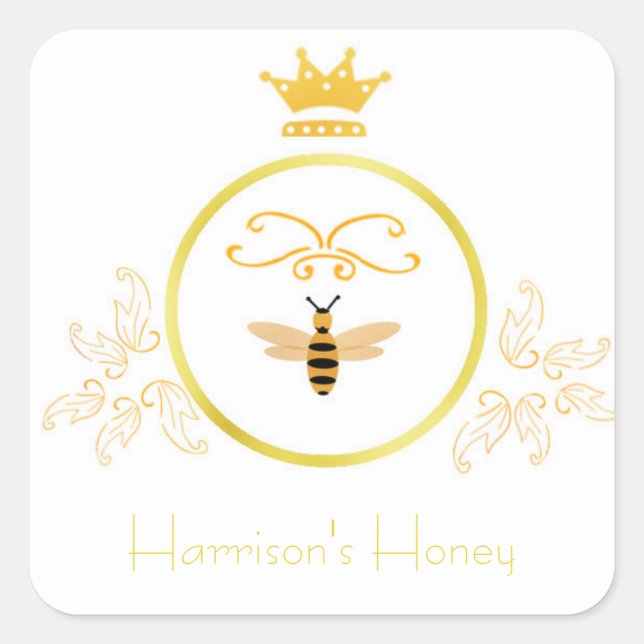 Abeja con etiqueta de corona (Anverso)