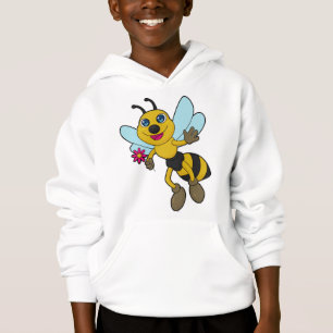 Abeja con flor